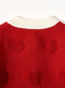 Baby Girls' Contrast Binding Button Front Cardigan - Pink - View 7