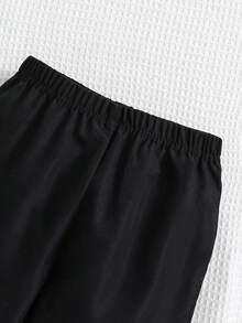 Con trai Giải trí Đã chải Sọc Hem Áo khoác Và Quần - Màu xanh lá cây đậm - Xem 6