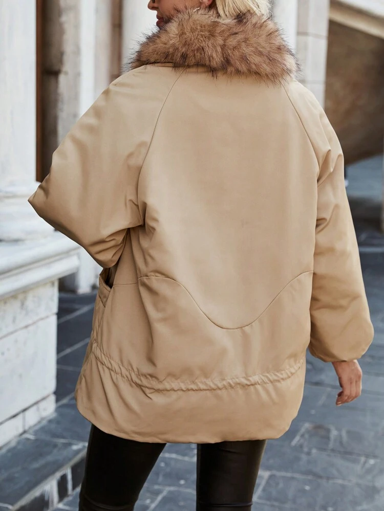 Women's & Patchwork Padded Padded Coat Clothes Winter Fall Cloth For Women