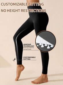 Lifespree 修身運動緊身褲 - 黑色 - 查看 4