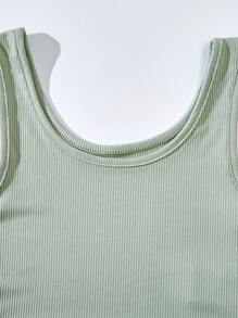 Sparklyn Tween Girls' 4pcs Short Style Tank Top For Summer Set