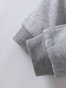 SHEIN Playful Pals 男嬰3入組卡通圖案前打結衛褲 - 彩色 - 查看 7