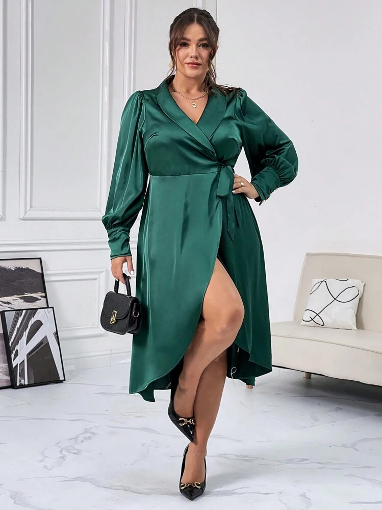 green emerald velvet dress Monessa Joan