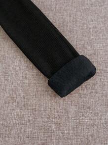 Franclia 女式高领荷叶边保暖内衬打底上衣，修身长袖套头衫，适合秋冬季