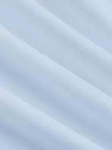 SHEIN MOD T-shirt Mit Gebundener Vorderseite Und Glockenärmeln - Babyblau - Übersicht 3