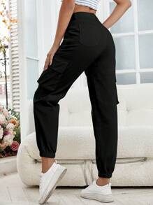 EMERY ROSE 直筒工裝牛仔褲,帶斜口袋