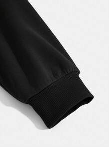 INAWLY 有帽抽繩文字設計運動衫