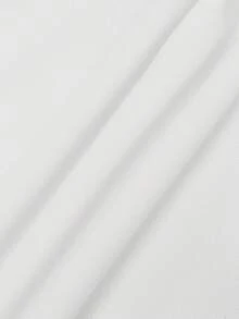 男士下垂肩字母印花運動衫 - 白色 - 查看 3