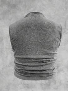 Calvaya Của phụ nữ Kích thước lớn Màu thuần Xếp li Áo ba lỗ - Nhiều màu - Xem 2