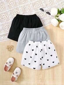 SHEIN 春秋兩季寬鬆多用短褲,適用於幼女 - 彩色 - 查看 2