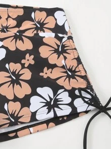 Swim Lushoire Summer Beach Women's Floral Print Vest Cami Bikini