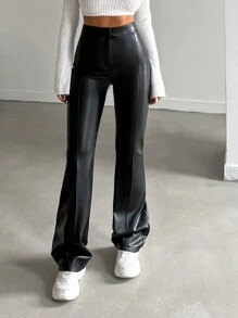 SHEIN Tall 女士磨邊縫製喇叭牛仔褲