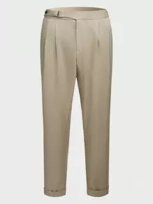 Manfinity VCAY Men's Simple Solid Woven Trousers