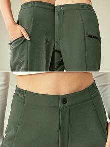 In My Nature Wasserdichte Outdoor-sport-softshell-hose - Armeegrün - Übersicht 5