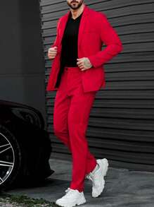 Manfinity AFTRDRK Men's Suit Set - Red - View 5