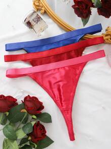 3 件/套女式丁字內褲 - 彩色 - 查看 1