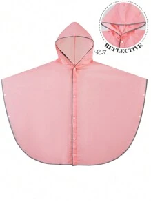 素色孩子們的雨衣 - 粉色 - 查看 1