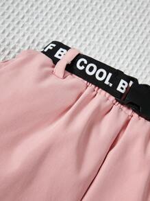 Girls' Casual Cargo Shorts - Pink - View 8