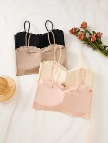 內衣胸罩(有帶胸墊和無鋼圈罩杯),共4件組合 - 彩色 - 查看 2