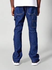 SUMWON Flare Fit Workwear Jean - Blue - View 4