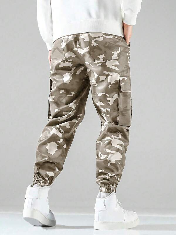 Men's Camouflage Work Pants Plus Size SHEIN USA
