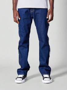 SUMWON Flare Fit Workwear Jean - Blue - View 2