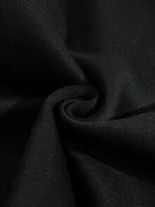 女装时尚潮流袋鼠口袋字母印花连帽衫 - 黑色 - 查看 5