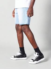 SUMWON 牛仔短裤 毛边下摆