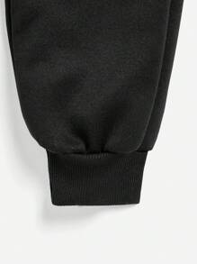 Toddler Girls' Casual Round Neck Pullover Sweater 2pcs/Set Suitable For Autumn And Winter - Black - View 3