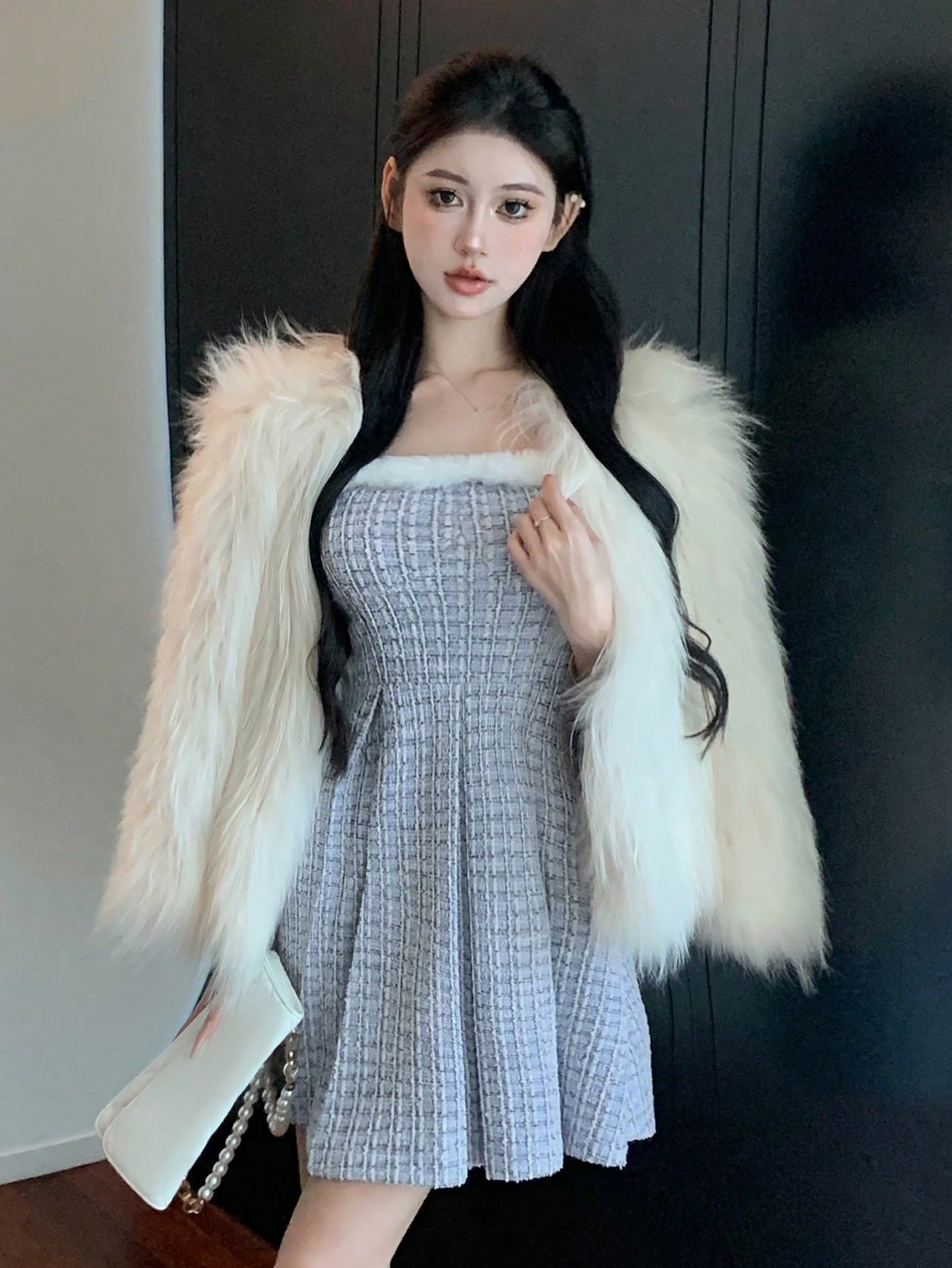 Dazy Designer パッチワーク チューブトップ ワンピース レディース SHEIN JAPAN