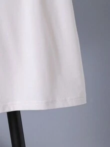 男童(大童)字母印花短袖t恤 - 淺灰色 - 查看 5