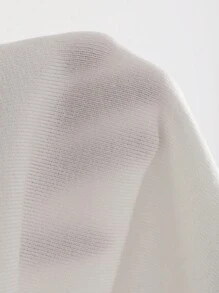DAZY 女士短袖针织上衣，秋装 - 白色 - 查看 7