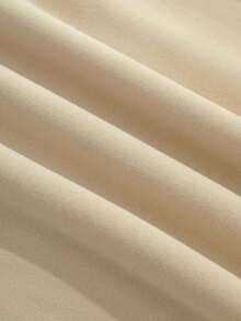 加大码过时字母印花秋冬女式卫衣 - 杏色 - 查看 3