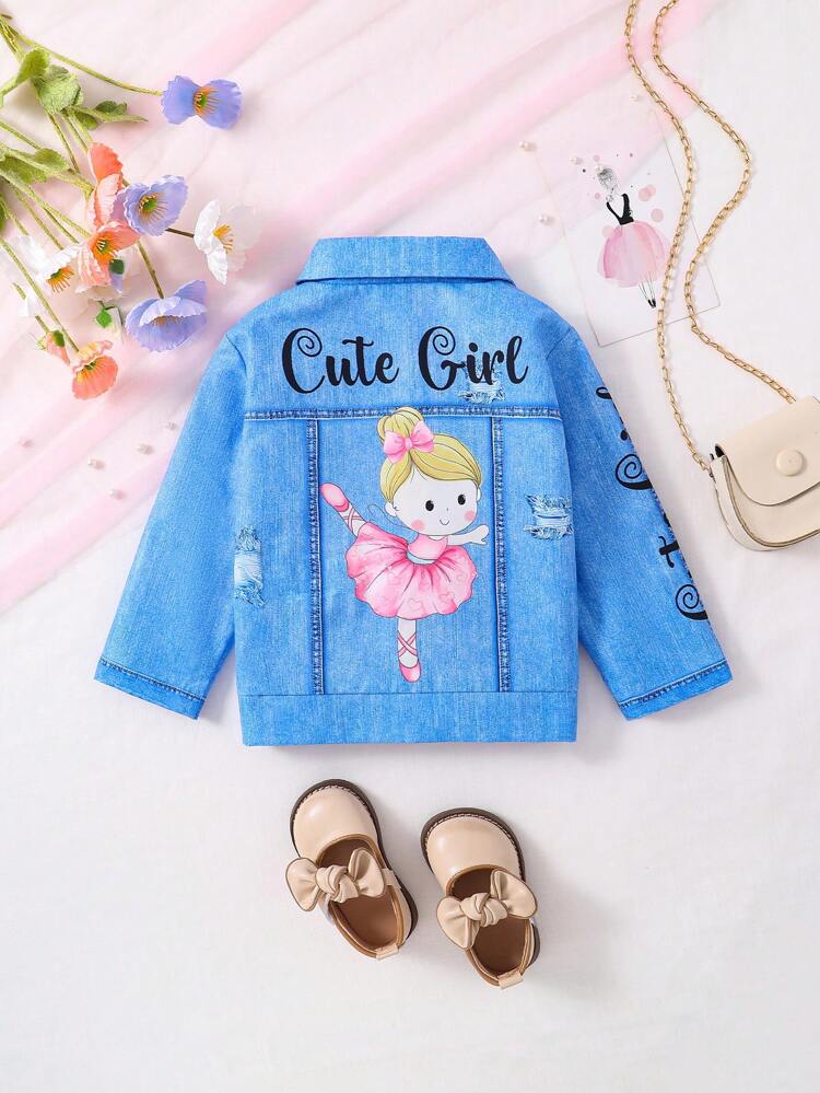 Baby Girls' Denim Effect Jacket