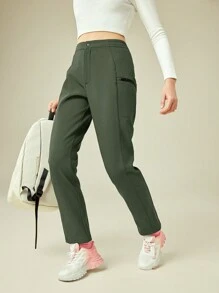 In My Nature Wasserdichte Outdoor-sport-softshell-hose - Armeegrün - Übersicht 3