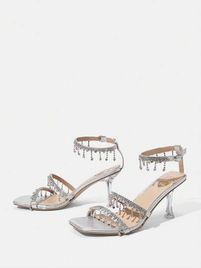 CUCCOO HITCHD 女士高跟凉鞋夏季毕业高跟鞋舞会高跟鞋度假鞋夏季促销圣诞节秋季新年假期