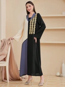 Al Najma 女士色塊蕾絲接合連身裙 - 彩色 - 查看 3