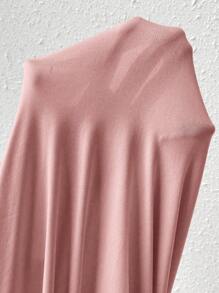 Chiquease V領蝙蝠袖褶皺洋裝 - 粉色 - 查看 3