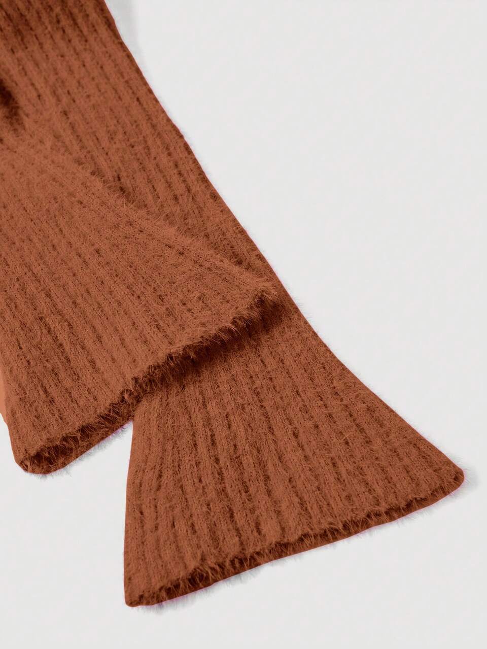 Women's Turtleneck Ribbed Sweater With Flared Sleeves