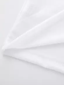 SHEIN 年轻女孩休闲字母图案短袖 T 恤夏季 Child Of God 衬衫女孩衬衫套装 - 白色 - 查看 4