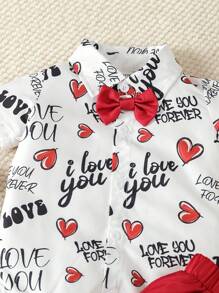 Baby Boy Infant & Toddler Gentlemen Style Valentine's Day Outfit - Multicolor - View 5