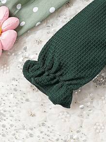 Baby Girls' 3pcs/set 3d Flower Decorated Long Sleeve Jacket + Floral Dress + Bag - Multicolor - View 5