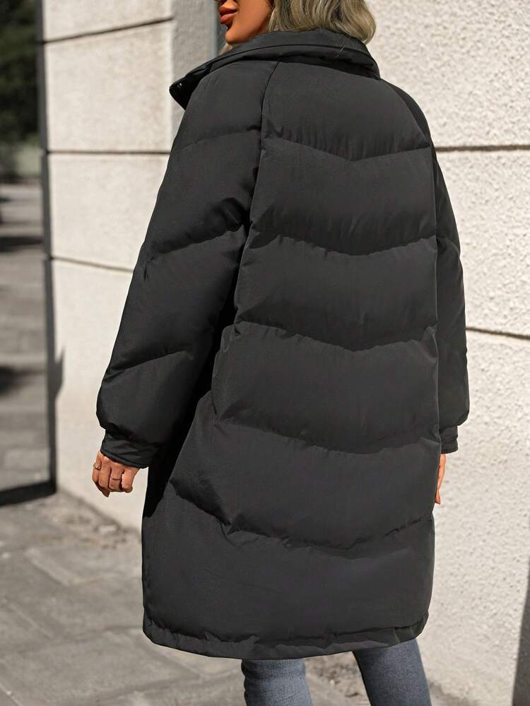 Women's Horn Button -Padded Padded Coat Clothes Winter