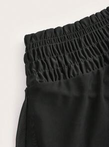 SHEIN Swim 女款網布比基尼泳褲 - 黑色 - 查看 3
