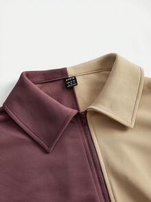 SHEIN Thai sản Khối màu Áo liền quần Với Thắt Lưng - Nhiều màu - Xem 4