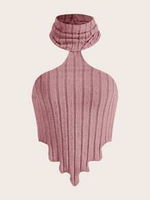 SHEIN ICON 單色高領領口背心 - 藕粉色 - 查看 1