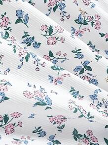 Baby Girls' 3pcs/set 3d Flower Decorated Long Sleeve Jacket + Floral Dress + Bag - Multicolor - View 8