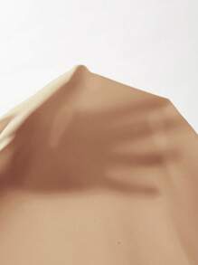 SHEIN BAE Solid Color Halter Neck Tank Top - Apricot - View 5