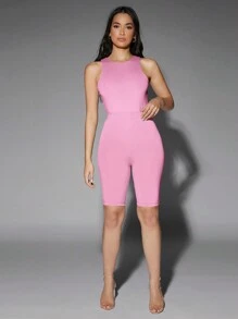 Silquee Solid Color Sleeveless Bodysuit