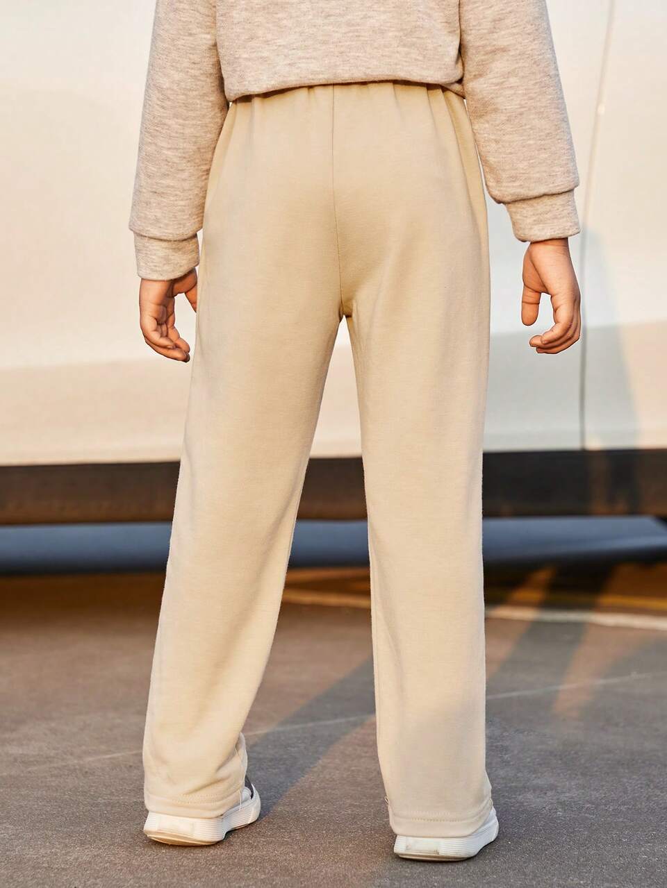 Young Boy Casual Plaid Street Style Sweatpants